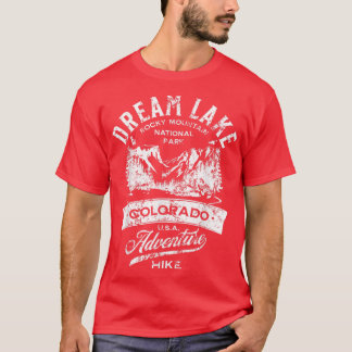 Dream Lake Rocky Mountain National Park Distressed T-Shirt