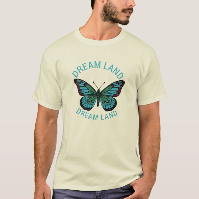 Dream Land Butterfly Graphic T-Shirt (Front)
