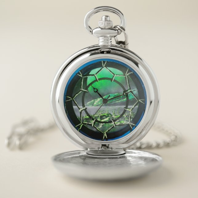 "Dream Lands" dream catcher pocket watch (Inside)