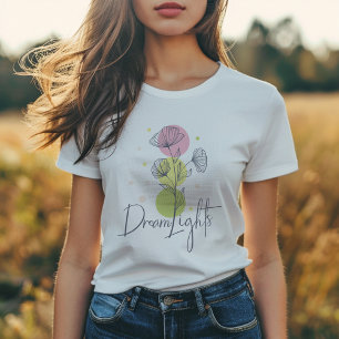 Dream Lights Floral Pastel Colors T-Shirt