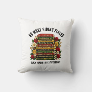 Dream Like Martin Black Heroes Readers Books Throw Pillow