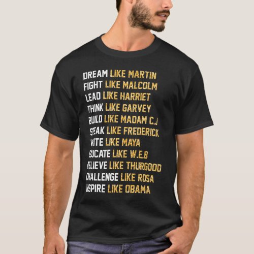 Dream Like Martin _Fight Like Malcolm T_Shirt