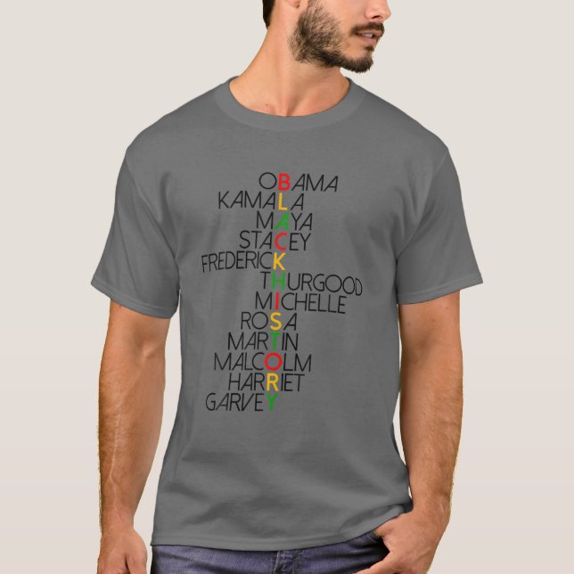 Dream Like Martin Lead Like Harriet Black History T-Shirt (Front)