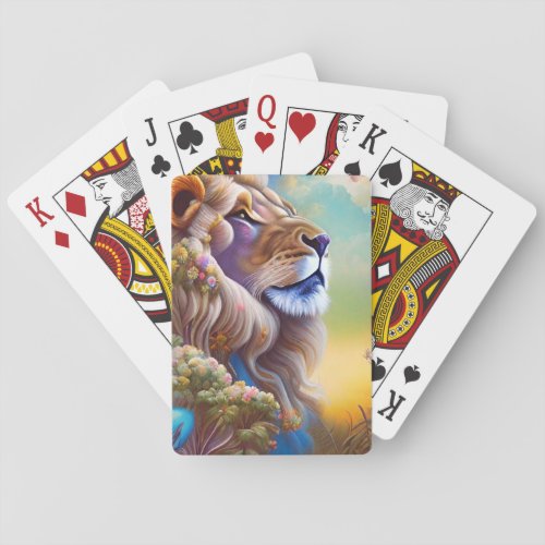 dream lion playing cards