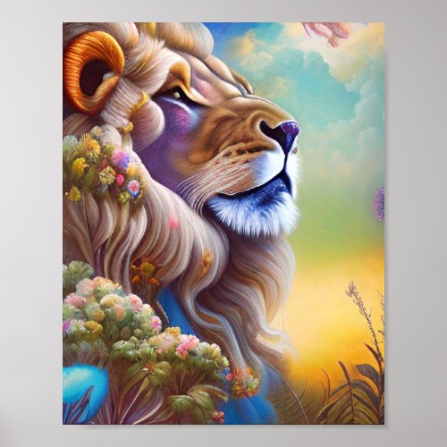 dream lion poster