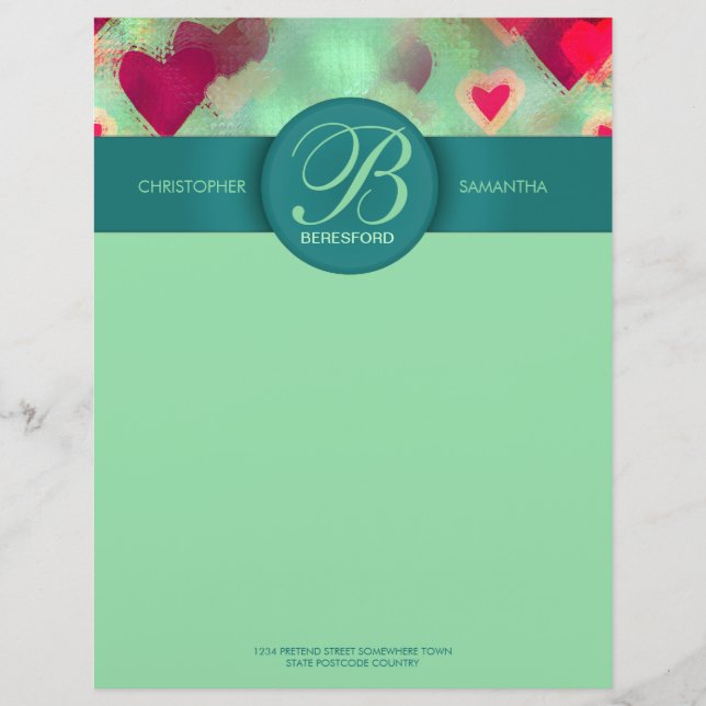Dream Love he(Arts) Monogram Letterhead (Front)