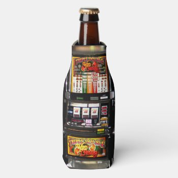 Dream Machines - Lucky Slot Machines Bottle Cooler by LasVegasIcons at Zazzle