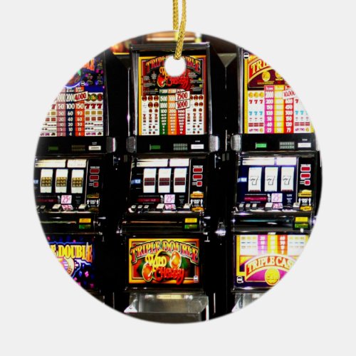 Dream Machines _ Lucky Slot Machines Ceramic Ornament