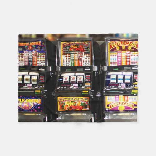 Dream Machines _ Lucky Slot Machines Fleece Blanket