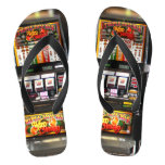 Dream Machines - Lucky Slot Machines Flip Flops at Zazzle