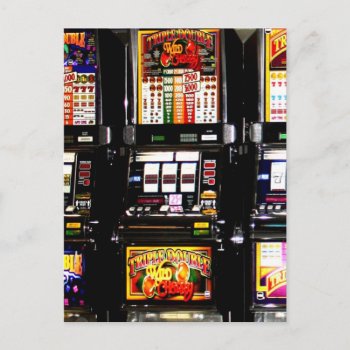 Dream Machines - Lucky Slot Machines Postcard by LasVegasIcons at Zazzle