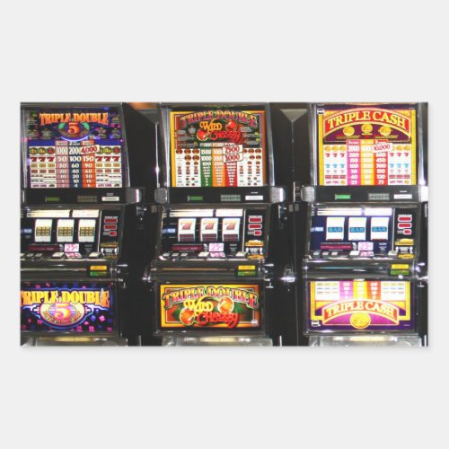 Dream Machines _ Lucky Slot Machines Rectangular Sticker