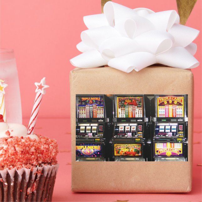 Dream Machines - Lucky Slot Machines Rectangular Sticker (Party)