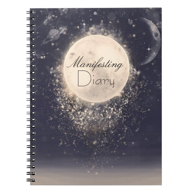 Dream Moon Magic Cosmic Manifesting Diary Journal (Front)