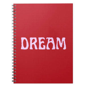 Dream Notebook in Red & Pink