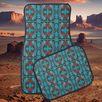 Dream of Butterflies Emblem  Car Floor Mat