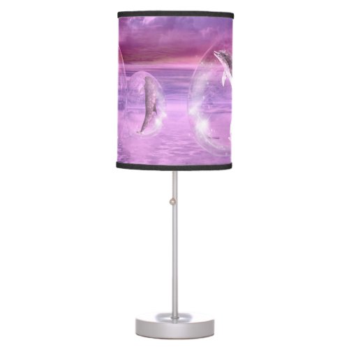 Dream Of Dolphins Table Lamp
