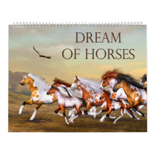 Dream Of Horses Custom Printed Calendar