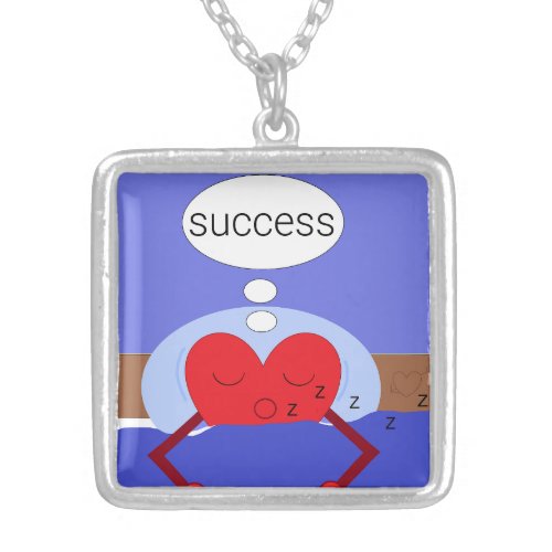 Dream of My Heart_ Success Silver Plated Necklace