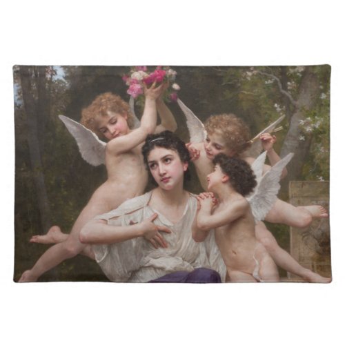 Dream of Spring Rve de Printemps by Bouguereau Cloth Placemat