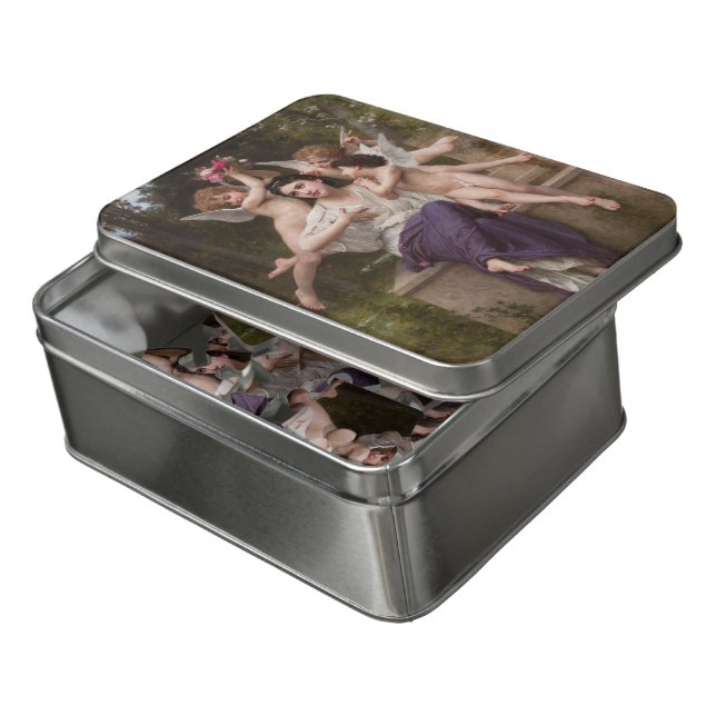 Dream of Spring, Rêve de Printemps by Bouguereau Jigsaw Puzzle (Lid Open)