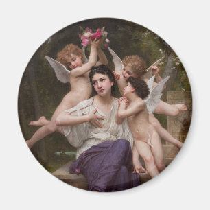 Dream of Spring, Rêve de Printemps by Bouguereau Magnet