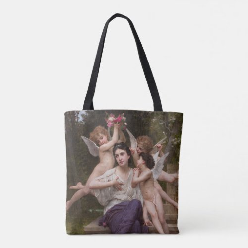 Dream of Spring Rve de Printemps by Bouguereau Tote Bag