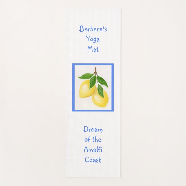 Dream of the Amalfi Coast CUSTOM Yoga Mat (Front)