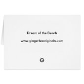 Dream of the Beach Cards (Back Horizontal)