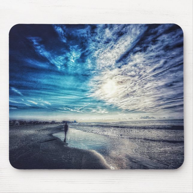 dream of the beach while you work mouse pad (Front)