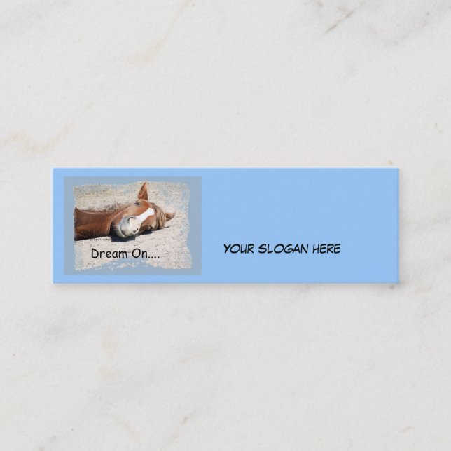 Dream On Bookmark  Business Card (Front)