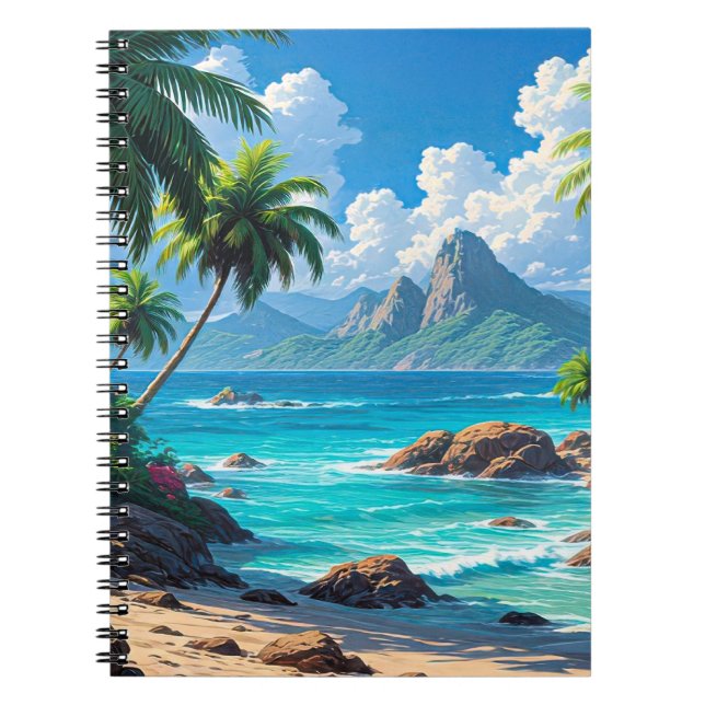Dream On, Tropical Paradise, Notebook (Front)