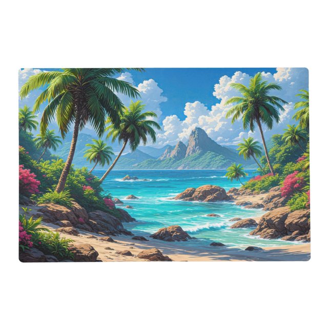 Dream On, Tropical Paradise, Placemat (Front)
