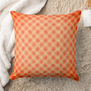 Dream Orange Throw Pillow