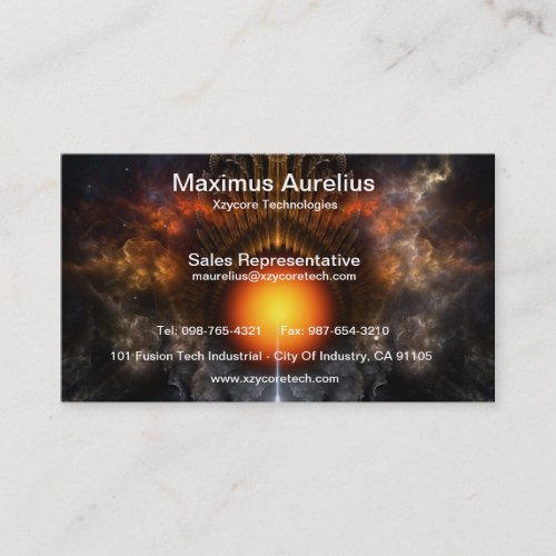 Dream Orb Fractal Art Business Card