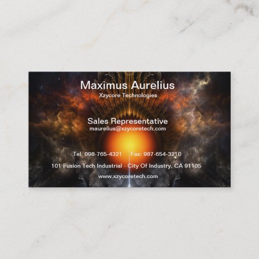 Customizable Dream Orb Fractal Art Business Card