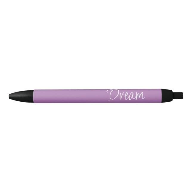 "Dream" Phrase Lavender Purple Background Pen (Front)