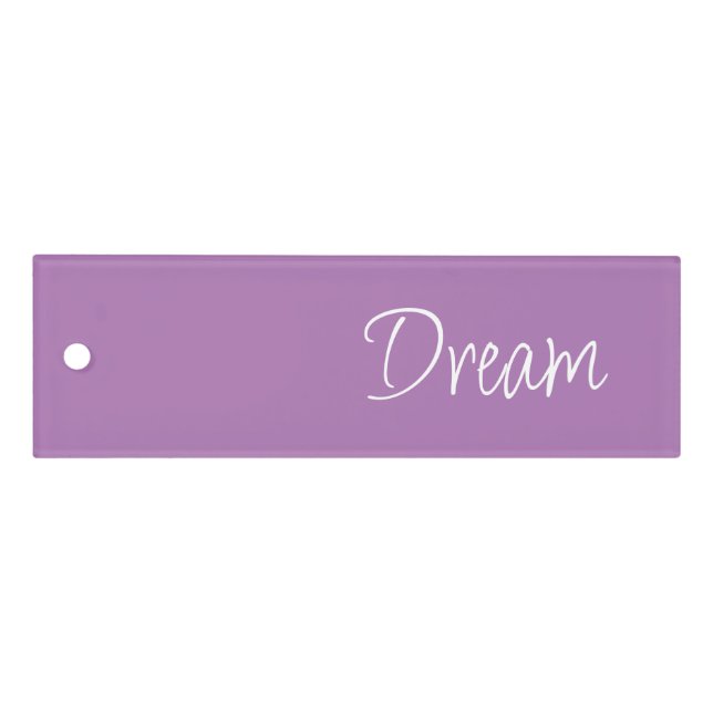 "Dream" Phrase Lavender Purple Background Ruler (Front)