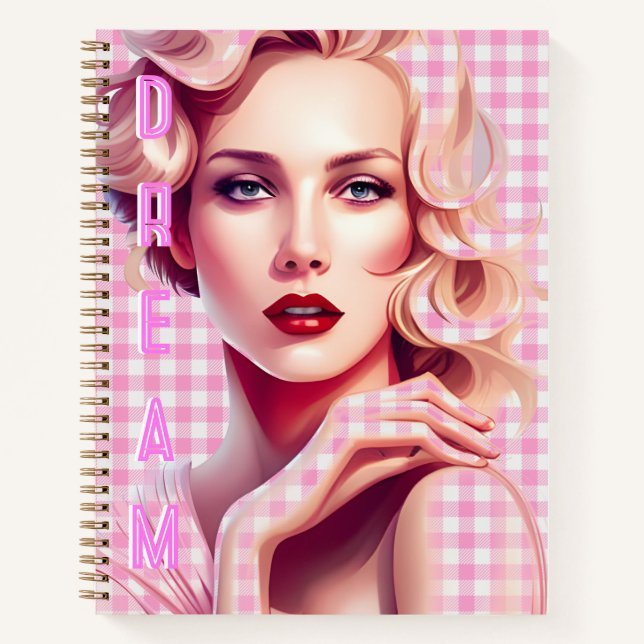 Dream Pink Girl Boss Notebook (Front)