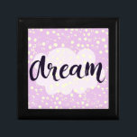 Dream Pink Keepsake Box<br><div class="desc">Dream - inspirational word at pastel violet background,  typography for poster,  t-shirt or card. Vector modern brush calligraphy art.  | Bigstock® - All Rights Reserved.</div>