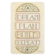 Dream Plan Build Repeat Magnet