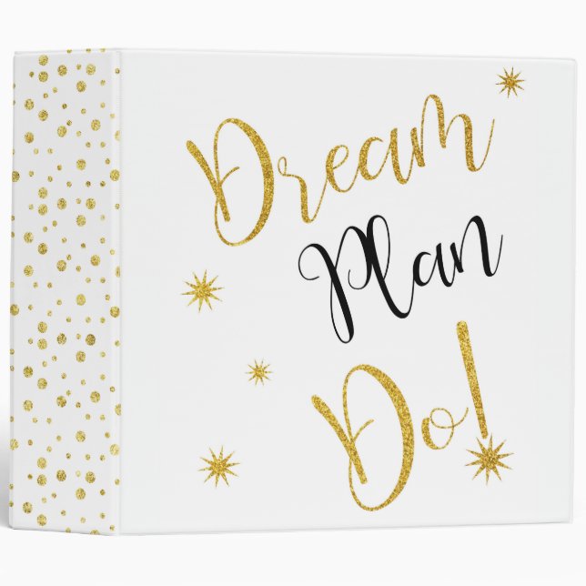 Dream, Plan, Do! 3 Ring Binder (Front/Spine)