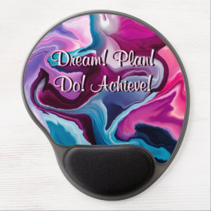 Dream Plan Do Achieve Motivation Liquify Abstract Gel Mouse Pad