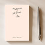 Dream Plan Do | Blush Pink Modern Stylish Script Post-it Notes