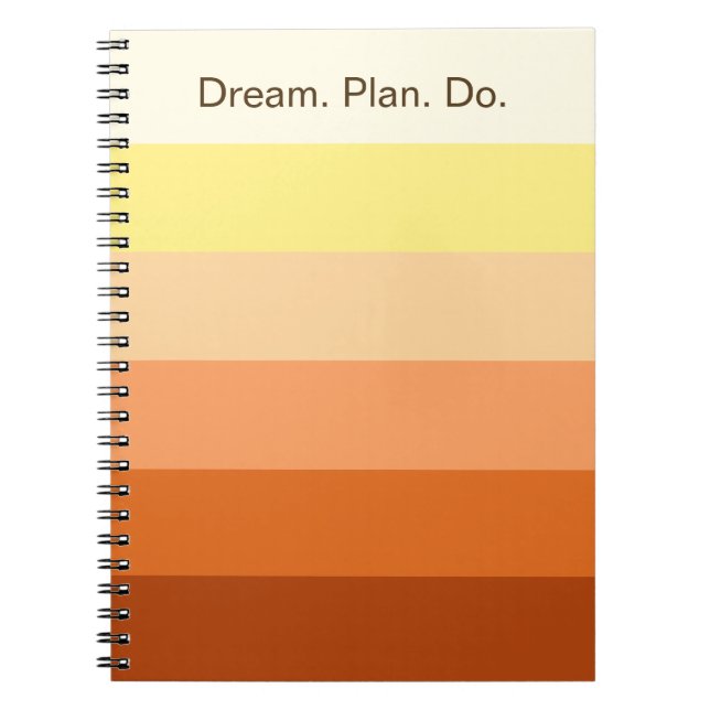 Dream Plan Do – Color Gradient Back to School -  Notebook (Front)