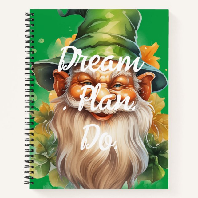 Dream Plan. Do. Leprechaun Notebook (Front)