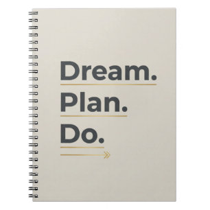 Dream. Plan. Do. – Modern Goal Setting Notebook