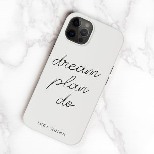 Dream Plan Do Modern Minimalist Simple Gray Case-Mate iPhone 14 Case