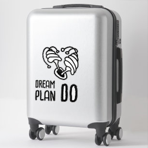 Dream Plan DO Mushroom lineart Sticker