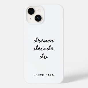 Dream Plan Do Pastel Lilac Purple Modern Feminine Case-Mate iPhone 14 Case